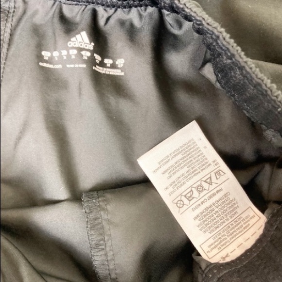 Adidas Elastic Waist Draw String Striped Windpants - Picture 5 of 9